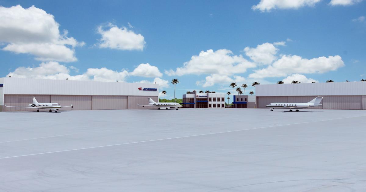 Jet Aviation's Van Nuys FBO is slated for completion in 2018. (Image: Jet Aviation)