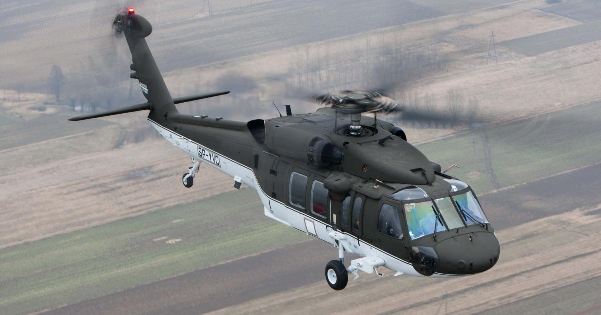 The Sikorsky S-70 Blackhawk medium helicopter has been assembled in Poland, and is now set for Turkish production too. (Sikorsky)
