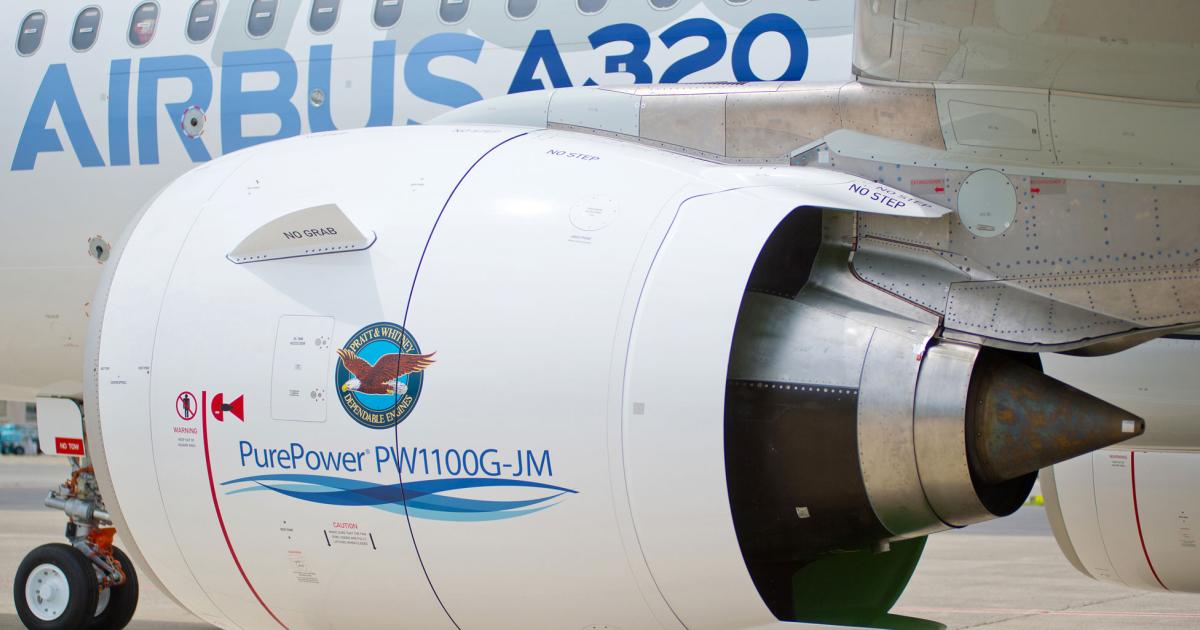Airbus is hopeful that issues with Pratt & Whitney’s PW1100G-JM geared-turbofan (GTF) engines are behind them, and deliveries of A320neos can begin to catch up.
