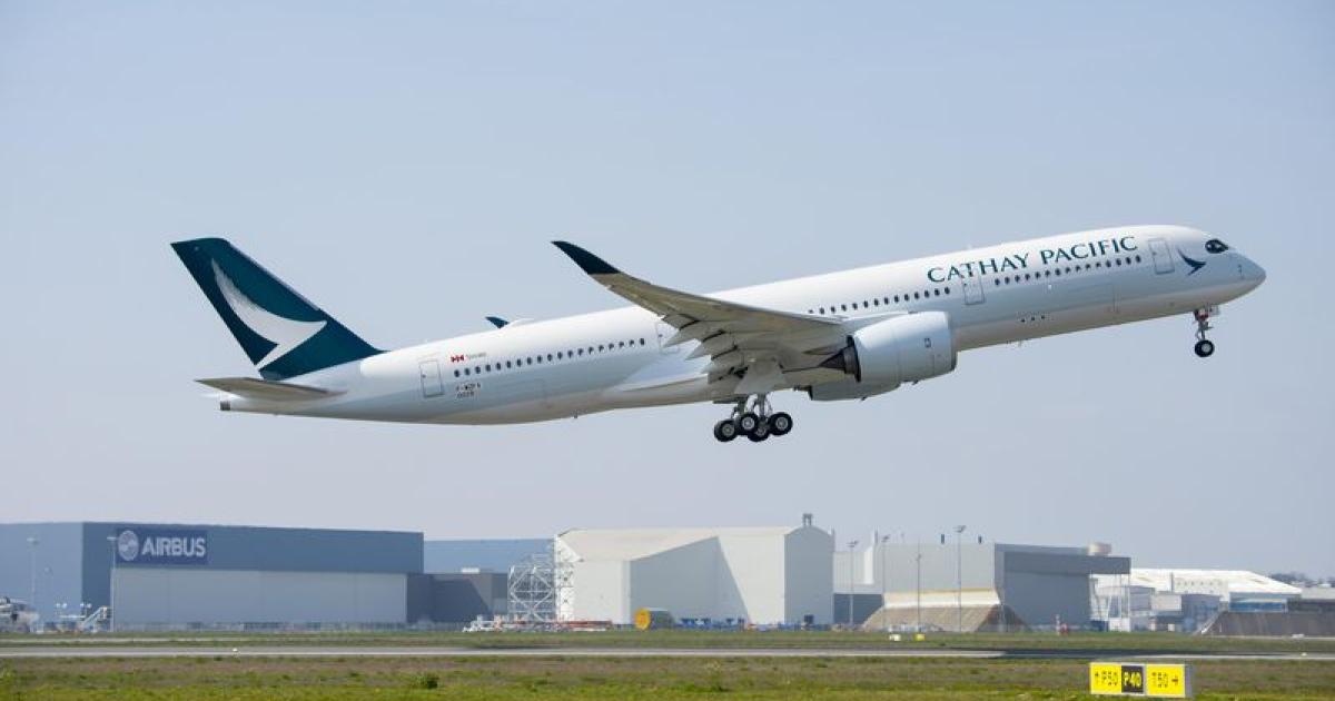 Cathay Pacific's first A350-900 entered service on June 1. (Photo: Airbus)