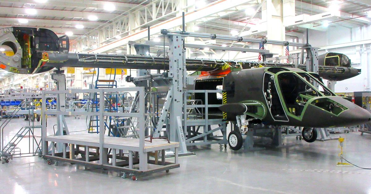 The V-280 is the next step forward in tiltrotor technology for Bell Helicopter and its partners. With wing-mating accomplished earlier this year, Bell plans to begin installing the GE engines this fall. One new aspect of the V-280 is that its straight wings are fixed, unlike the swiveling wings of the V-22 Osprey. On the V-280, only the engine nacelles and proprotors rotate to morph to-and-from vertical-flight configuration.