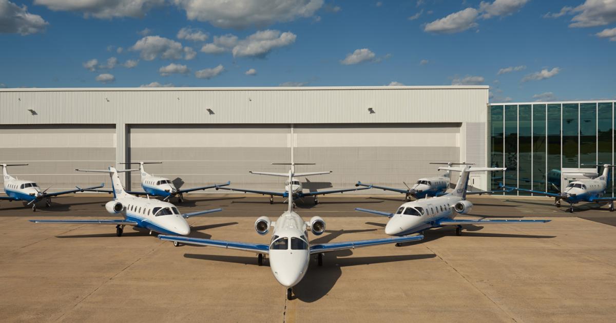 The PlaneSense fleet includes a mix of PC-12 turboprop singles and Nextant 400XTi jets. [Photo: PlaneSense]