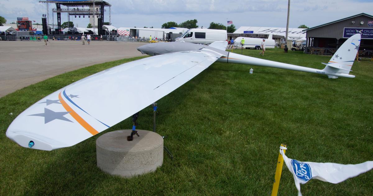 The stratospheric Airbus Perlan Mission II pressurized glider appeared at last year's EAA AirVenture. (Photo: Matt Thurber)