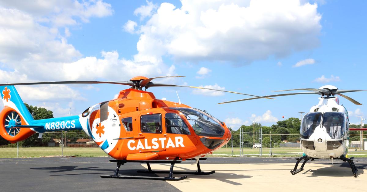 Calstar took delivery of the first two of five H135s it has on order.