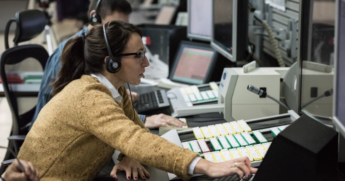 An Argentinian controller monitors air traffic for EANA, a government company that assumed control this month. (Photo: EANA)