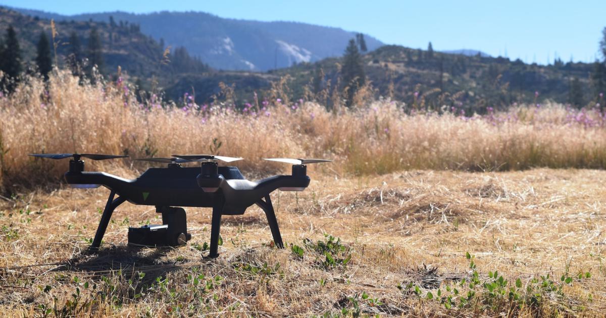 The 3D Robotics Solo quadcopter is shown at Yosemite National Park in California. (Photo courtesy U.S. Department of the Interior)