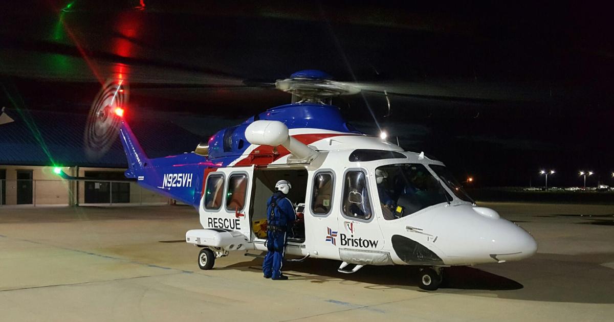 In cooperation with the Office of Homeland Security and Emergency Preparedness for Livingston Parish, Bristow Group provided SAR-equipped helicopters to the Louisiana flood relief efforts, performing numerous rescue missions over the weekend. (Photo: Bristow Group)