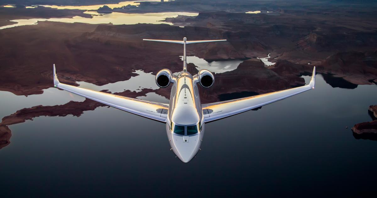 Business aircraft flying in North America rose  3-percent year-over-year in August, with activity among large-cabin jets, such as this Gulfstream G650, surging by 6.1 percent. (Photo: Gulfstream Aerospace)