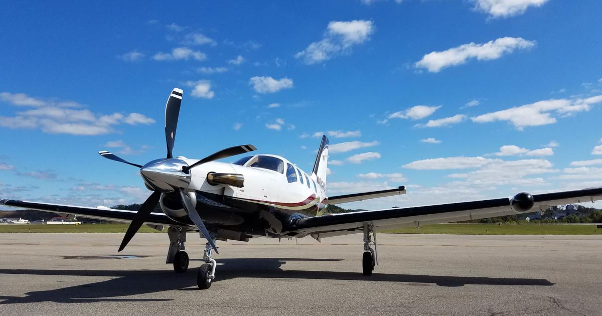 Eric Walden, grandson of FlightSafety International founder Al Ueltschi, has found a niche as a TBM 850 charter operator.