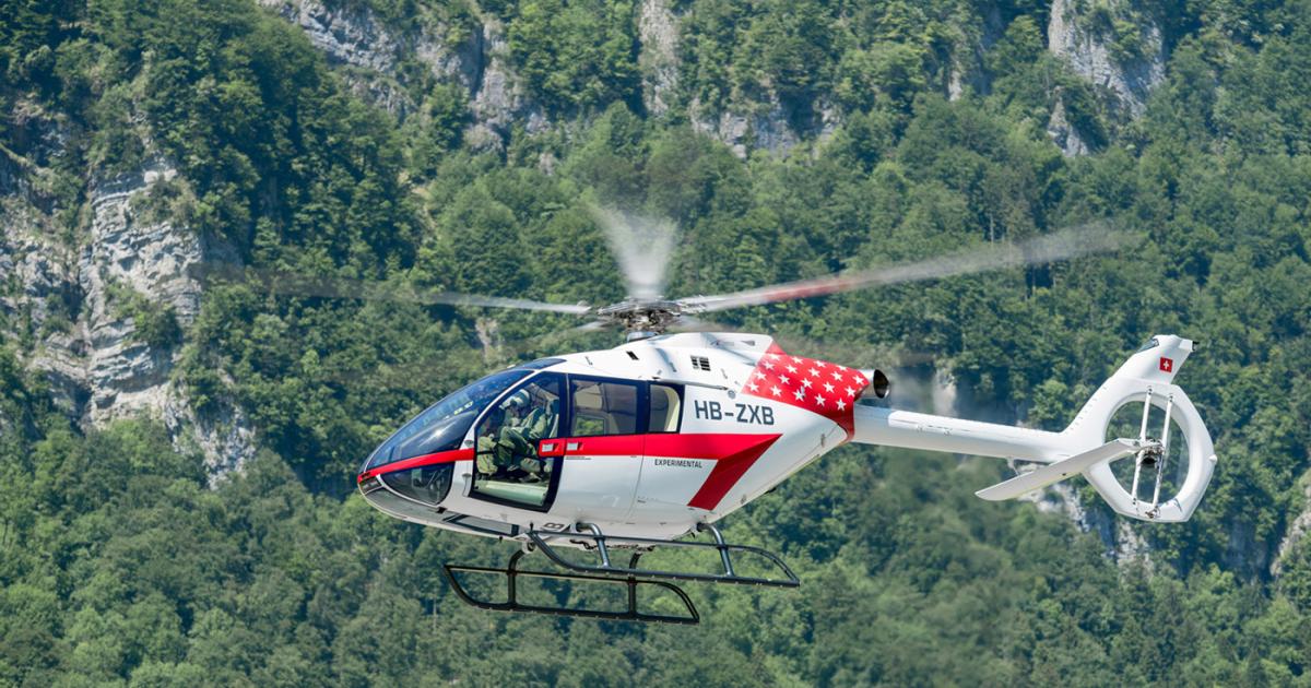 Marenco Swisshelicopters is close to completing a third prototype of its SKYe SH09 rotorcraft. [Photo: Benjamin Dieckmann]