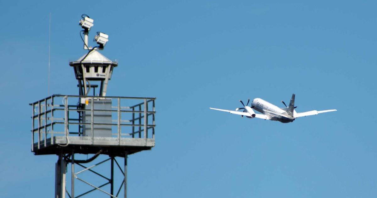 Beginning October 11, a mobile manned control tower will handle air traffic operating at Virginia's Leesburg Executive Airport for about four weeks, as contractor Saab Sensis and the FAA continue to demonstrate remote tower technology there. (Photo: Saab Sensis)