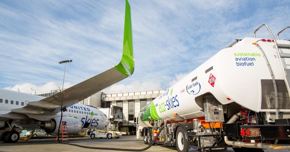 United started using biofuel on regularly scheduled flights at Los Angeles International Airport on March 11. (Photo: United Airlines)