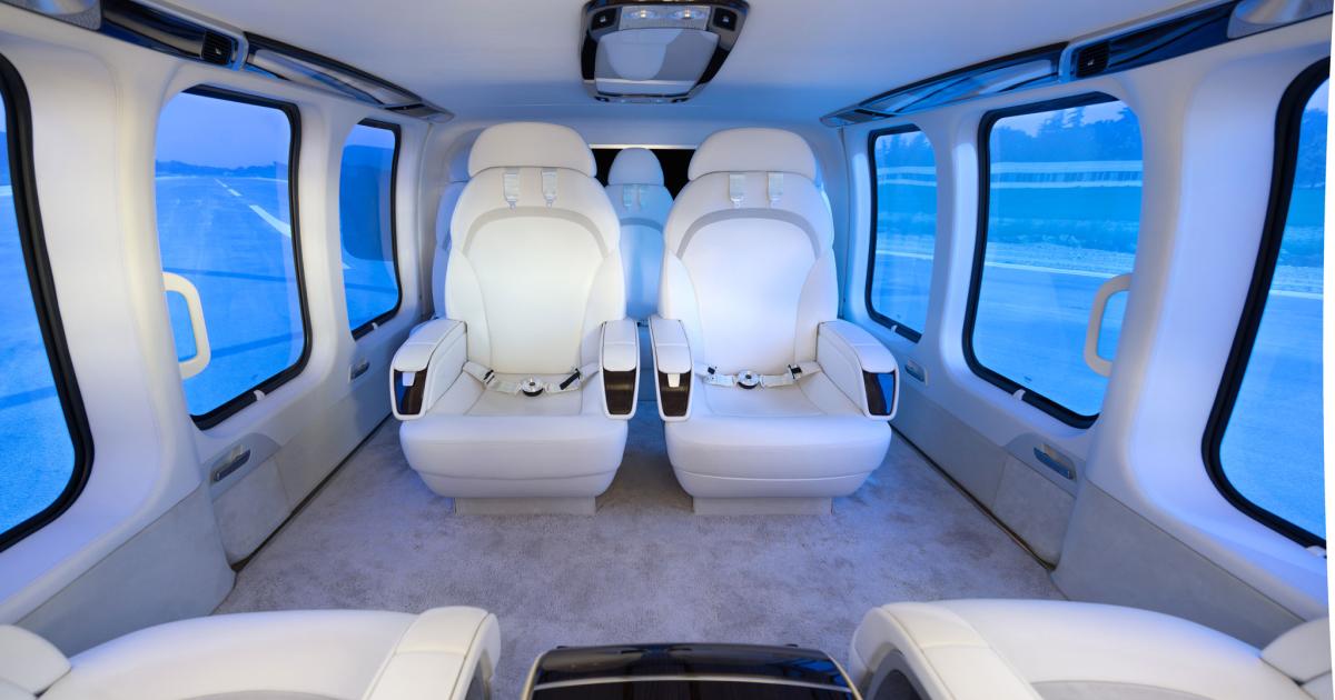taly’s Mecaer Aviation Group designed the MAGnificent interior for the Bell 525 Relentless.