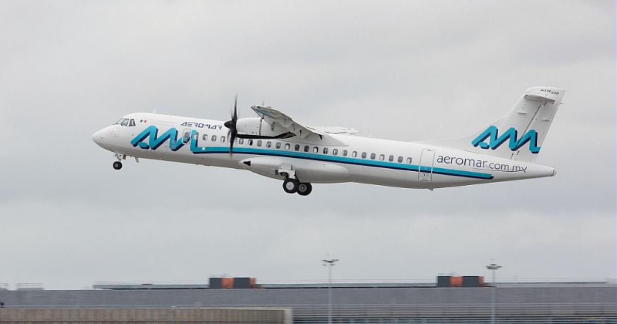 Synergy Aerospace has agreed to take a 49-percent stake in Mexican ATR 72 operator Aeromar. (Photo: ATR) 