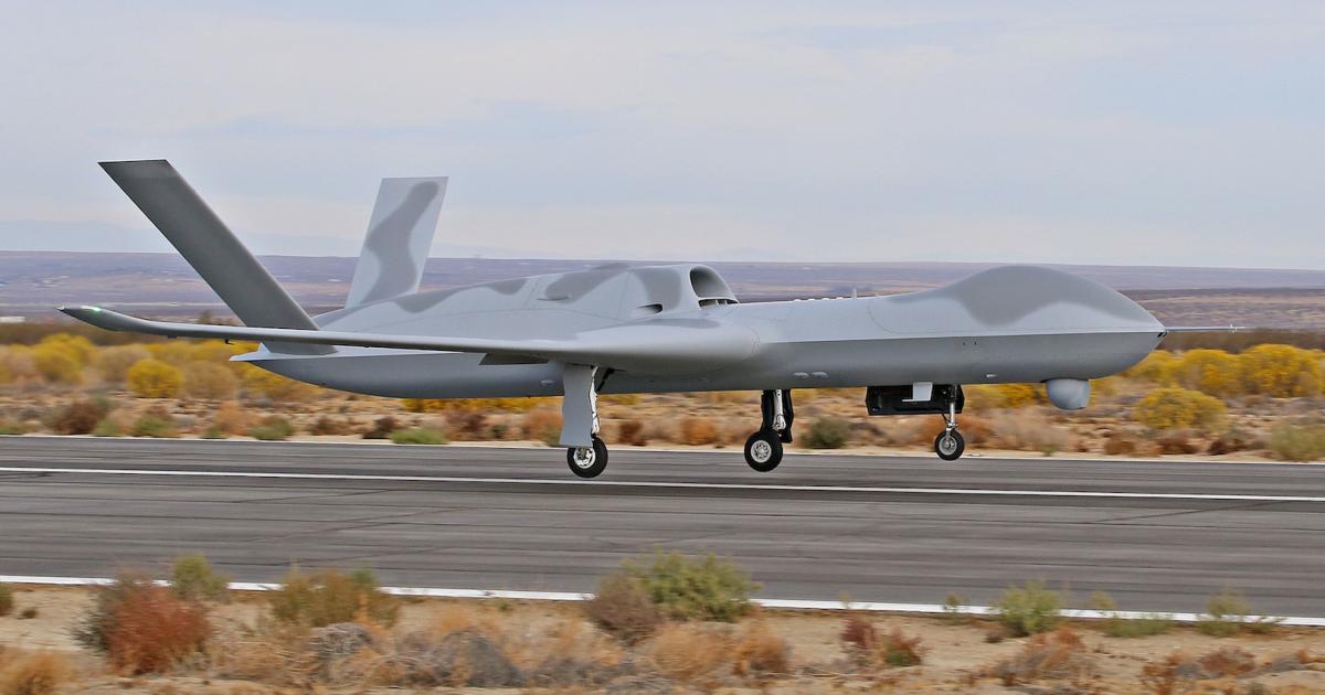 General Atomics provided this photograph of the extended-range version of the Predator C Avenger. (Photo: GA-ASI)