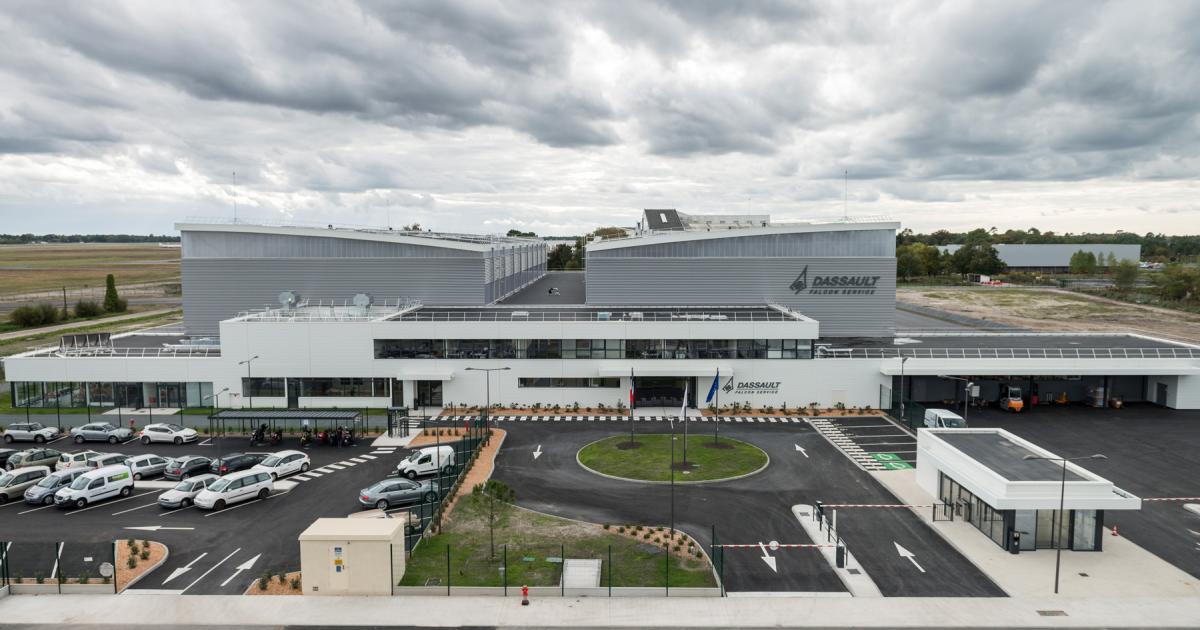 Dassault built its new Dassault Falcon Service facility at Bordeaux-Mérignac Airport, right next to its final assembly line. [Photo: Dassault]