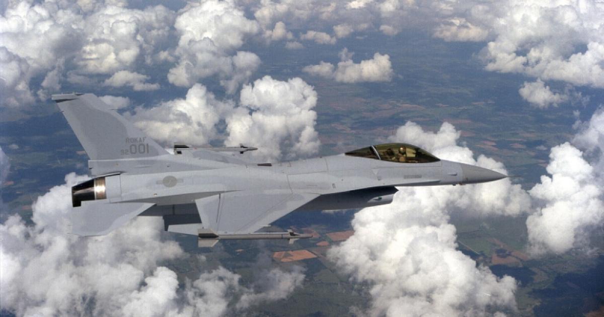 The contract calls for the manufacturer to complete upgrades on 134 South Korean F-16s by 2025. (Photo: Lockheed Martin)