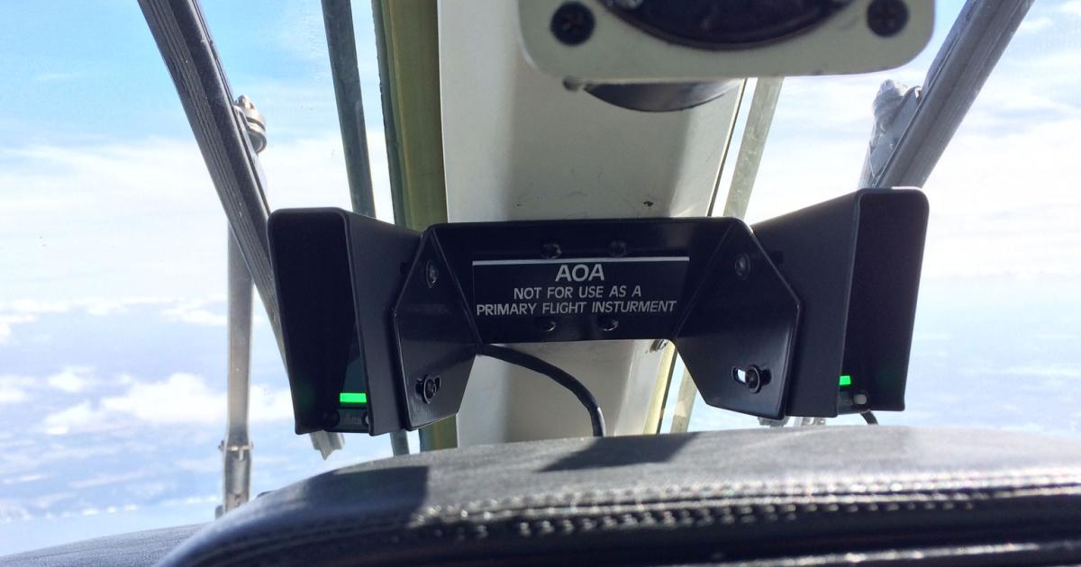 Mitsubishi MU-2 operators now have an FAA-approved angle-of-attack indicator.