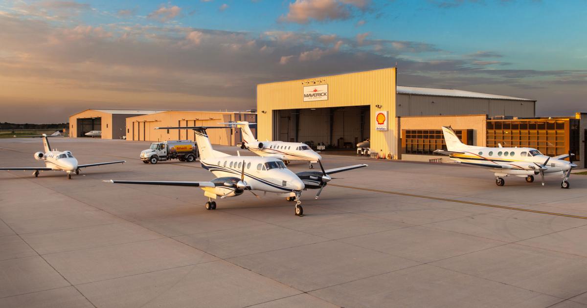 Maverick Air Center's addition of more hangar space and more fuel storage has allowed aircraft charter, management and maintenance provider Charter First to base a portion of its fleet there.