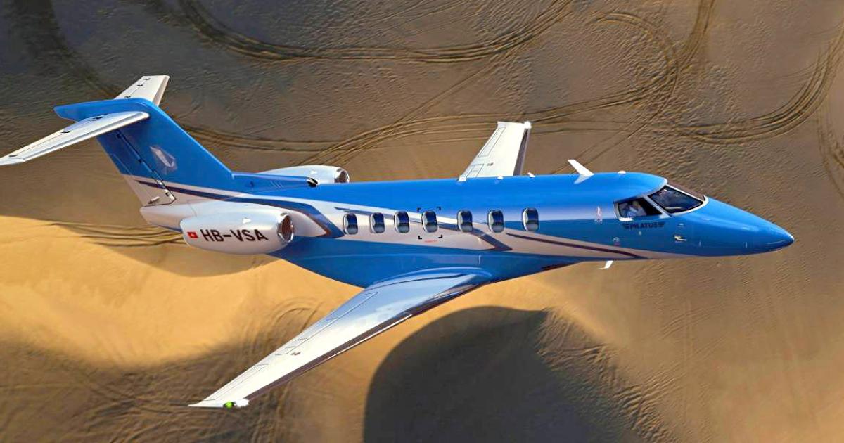 Falcon Aviation is the regional launch customer for the Pilatus PC-24 twinjet with two on order.