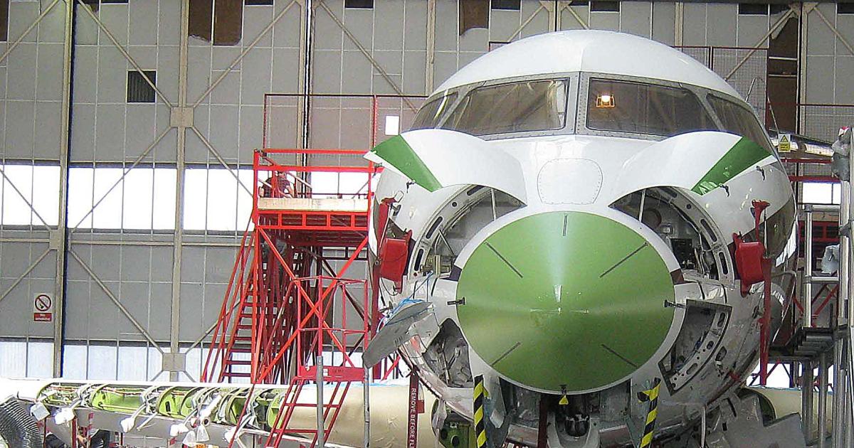 TAG Aviaition's first 120-month inspection on a Bombardier Global involved the removal of the aircraft's interior and a complete landing gear overhaul.
