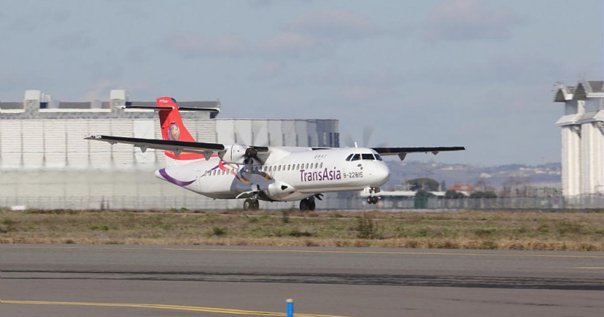 TransAsia's fleet of 10 ATR 72-600s now sit grounded after the airline ceased operations on November 22. (Photo: ATR)