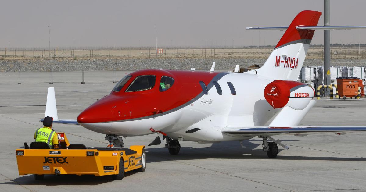 Formally known as the HA-420 HondaJet, Honda’s entry into the business jet market was announced in 2005, but has been under development since the 1990s. The innovative twinjet has a top speed of 422 knots, a ceiling of FL430 and offers an NBAA IFR range of 1,223 nm with four occupants.
