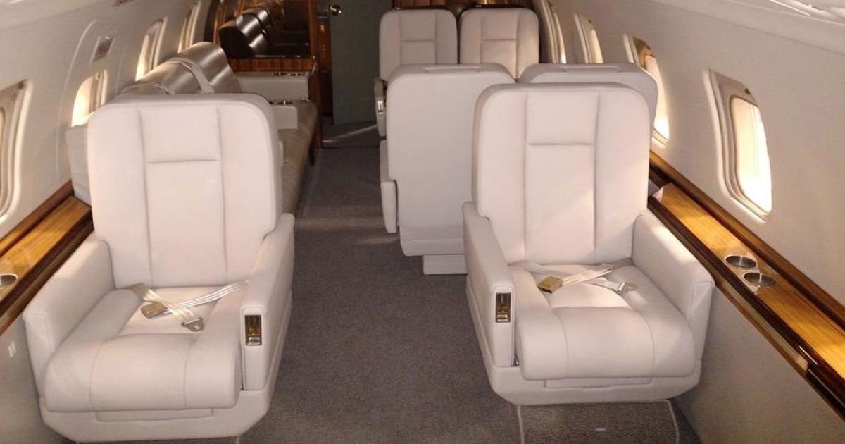 The result of the latest collaboration between Germany's 328 Support Services and Duncan Aviation is this interior upgrade on a Bombardier Challenger 604 for a European customer. It was delivered last month.