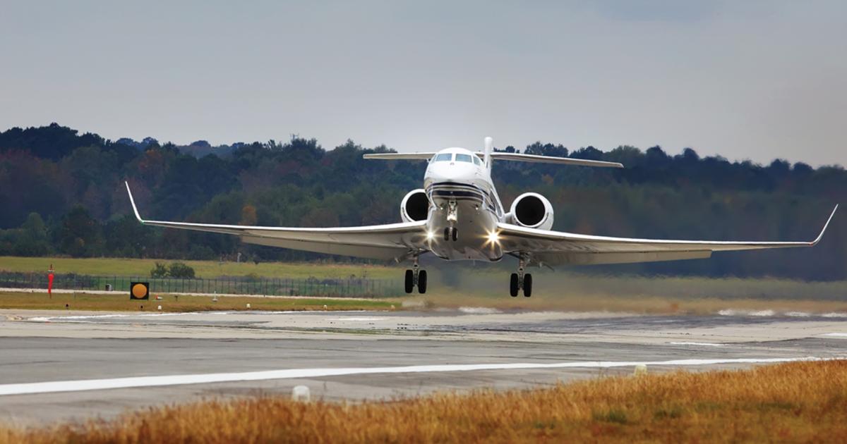 Pre-owned Gulfstream G650/650ER inventory has been nearly halved from its peak of 21 aircraft a year ago. Over the past two quarters, supply has decreased to 12 aircraft for sale, representing just 5.4 percent of the fleet. (Photo: Gulfstream Aerospace)