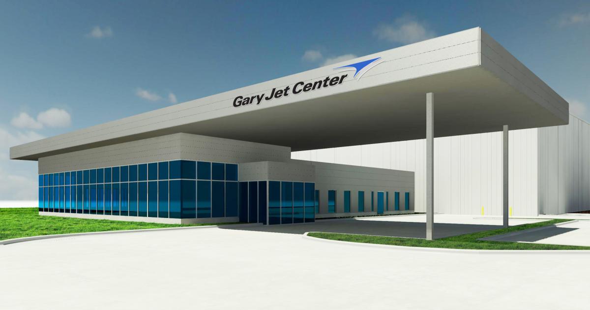 Gary Jet Center's new corporate flight center, when complete in Summer 2017, will more than double the size of the location's existing terminal.