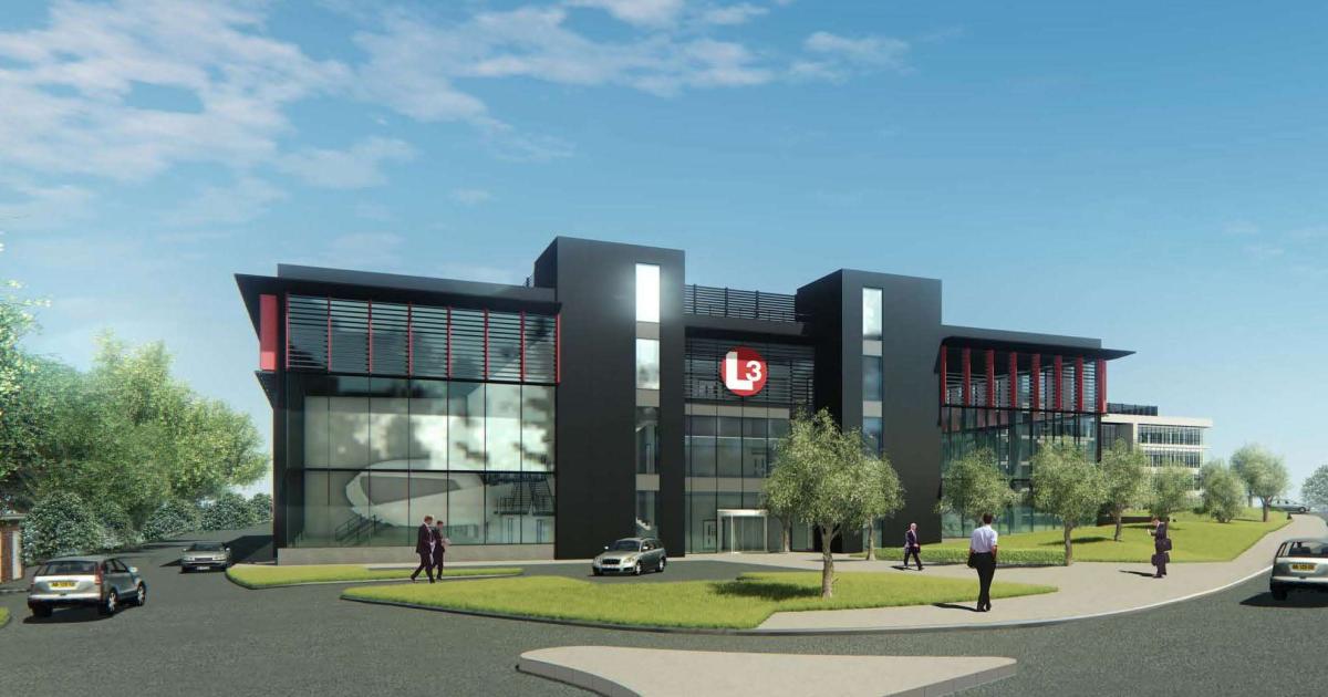 L3 Commercial Training Solutions provided this artist's rendering of the new training facility it will open near London Gatwick Airport.
