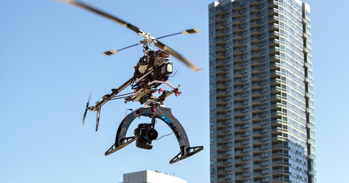 SkyPan uses a remotely piloted helicopter to take photos for the real estate and construction industries. (Photo: SkyPan International)