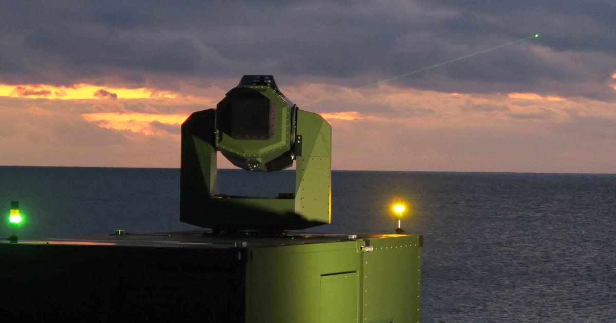 MBDA concept of a laser directed energy weapon for point defense. 