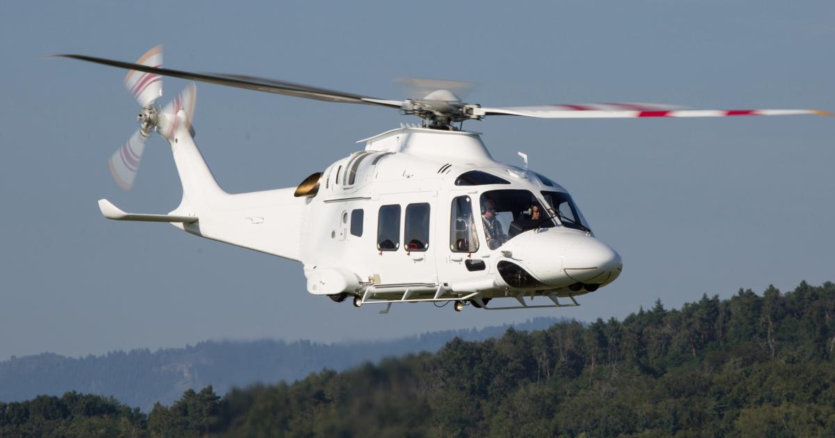 With FAA approval now in hand, Leonardo Helicopters said that deliveries of AW169s to U.S. customers will begin this year. The medium twin helicopter received its inaugural approval from EASA in July 2016. (Photo: Leonardo Helicopters)