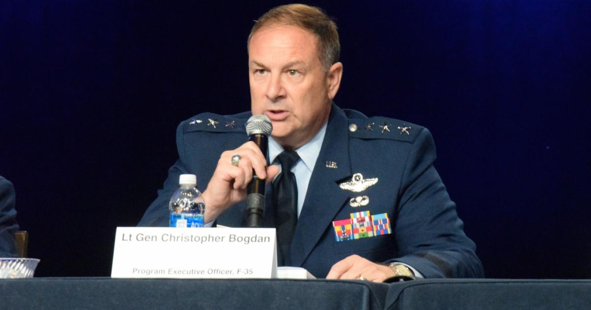Air Force Lt. Gen. Christopher Bogdan, seen here in a file photo, is the Pentagon's F-35 program executive officer. (Photo: Bill Carey)