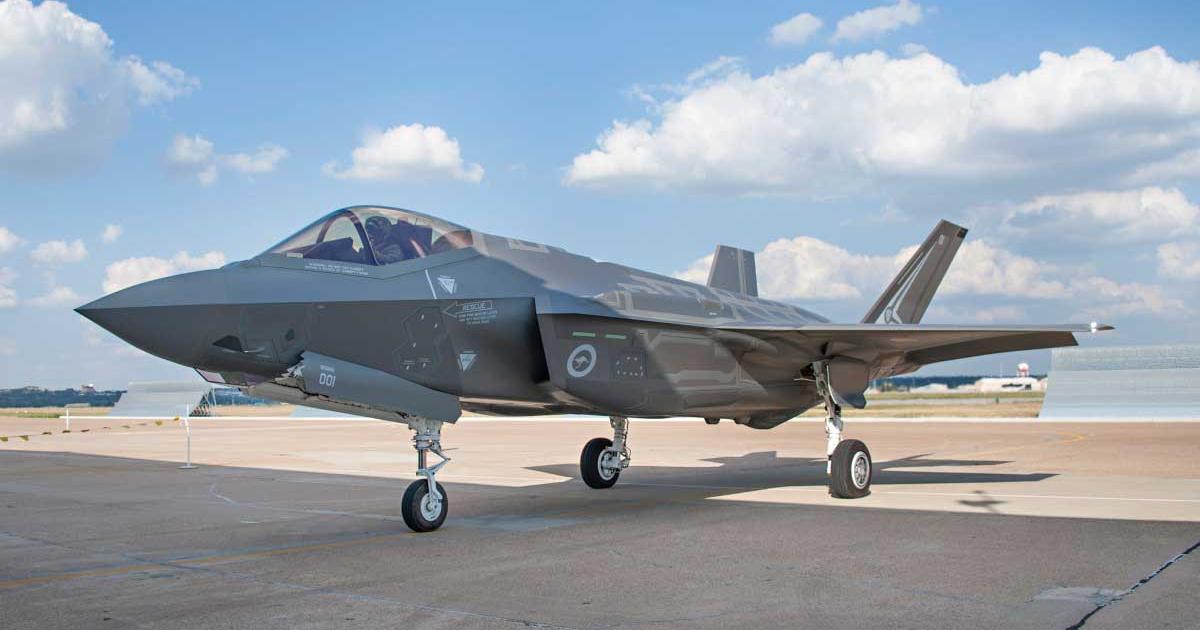One of two F-35A stealth fighters that have been delivered to the RAAF for crew training in the US. (Lockheed Martin)