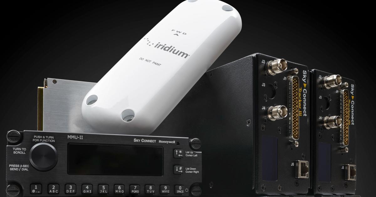The Honeywell Aspire 200 satcom system for helicopters includes either a motorized or fixed antenna, line replaceable units and MMU-II integrated dialer and text messaging terminal.