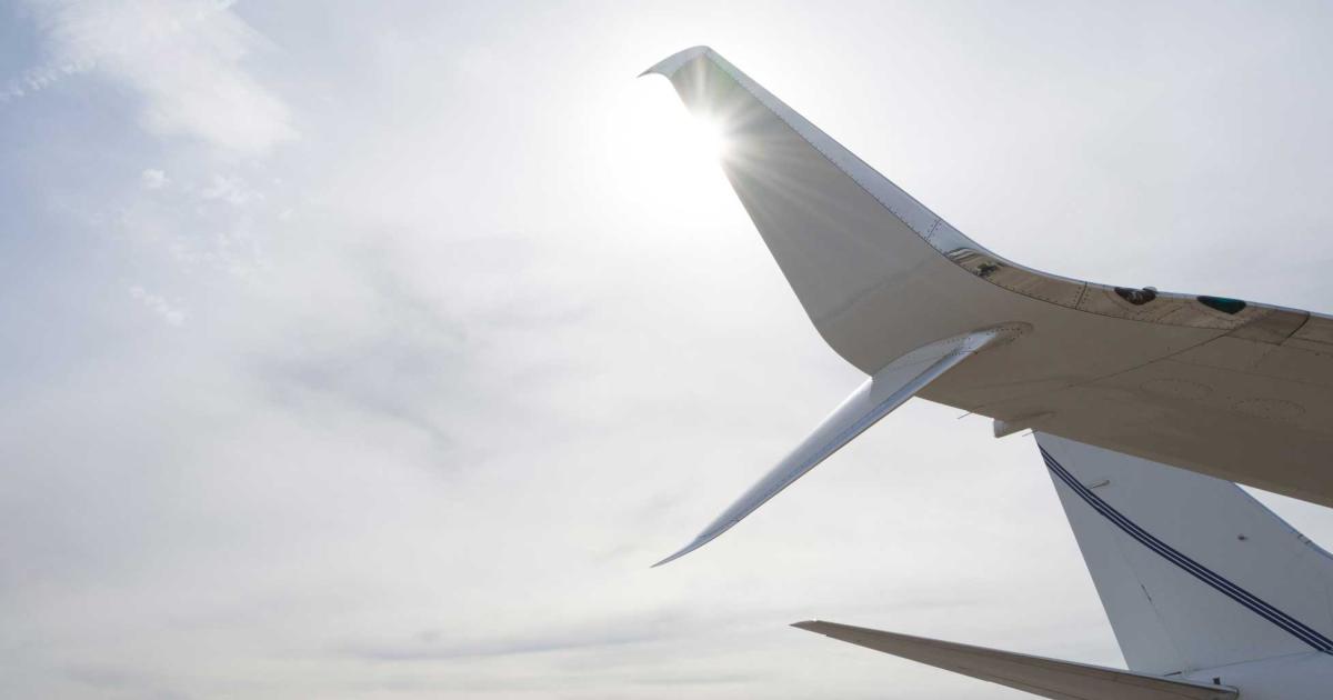 Jet Aviation's maintenance facility in Basel, just completed its first retrofit of an Aviation Partners split scimitar winglet kit on a BBJ. The installation will provide a more-than 2 percent increase in the range of the aircraft, according to the manufacturer.