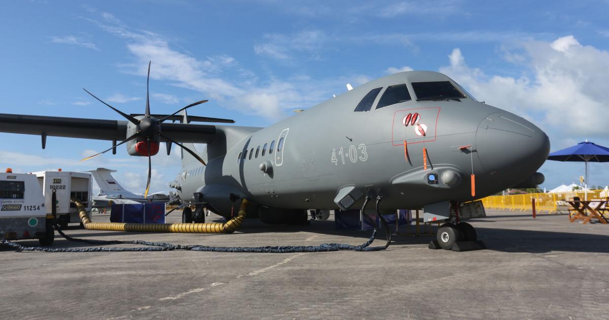 One of the Italian Air Force’s new ATR 72MPs in the static park at the recent LIMA show in Malaysia. (Photo: Chen Chuanren)