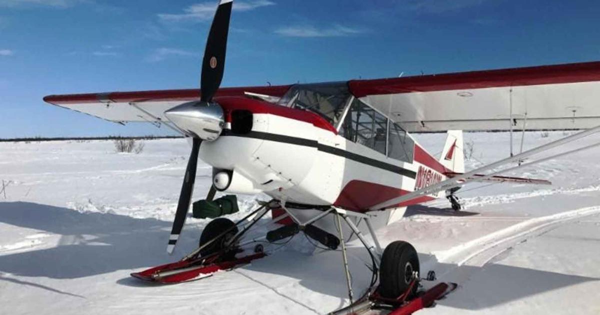 Doug Brewer uses this Super Cub, outfitted with the new Trailblazer propeller, to complete moose counts in Alaska. (Photo: Hartzell Propeller)