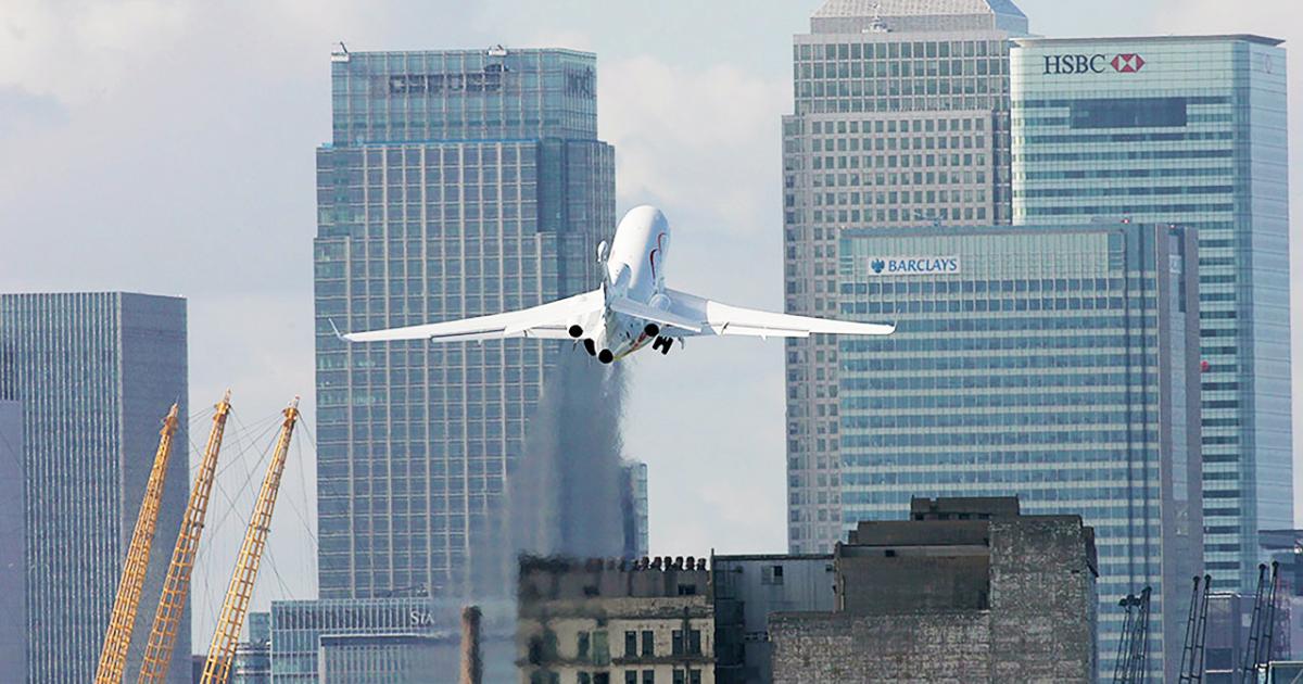 London City Airport’s closeness to the city center comes with challenging approaches and departures for big jets.