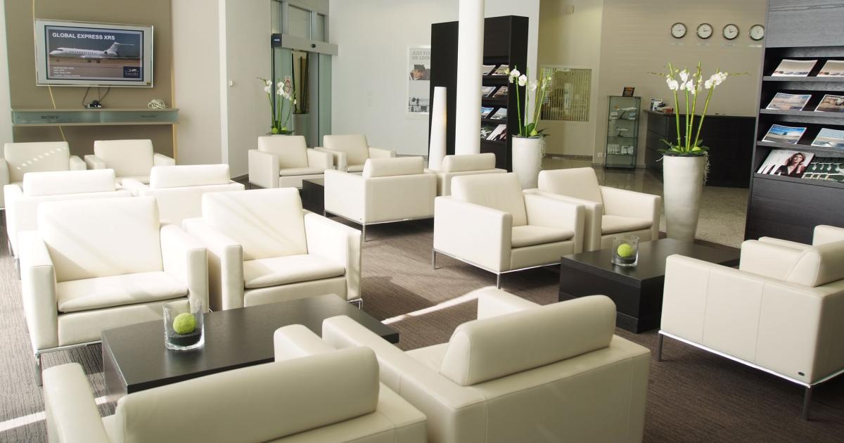 The passenger lounge at ExecuJet’s facility in Zurich, Switzerland. The FBO network is working to raise its service standards while increasing its market penetration throughout the world, especially in Africa and Asia, but in Mexico and Sydney, Australia, as well.