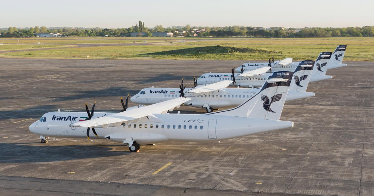 Iran Air's first four ATR 72-600s sit ready for delivery to Tehran. (Photo: Airbus)