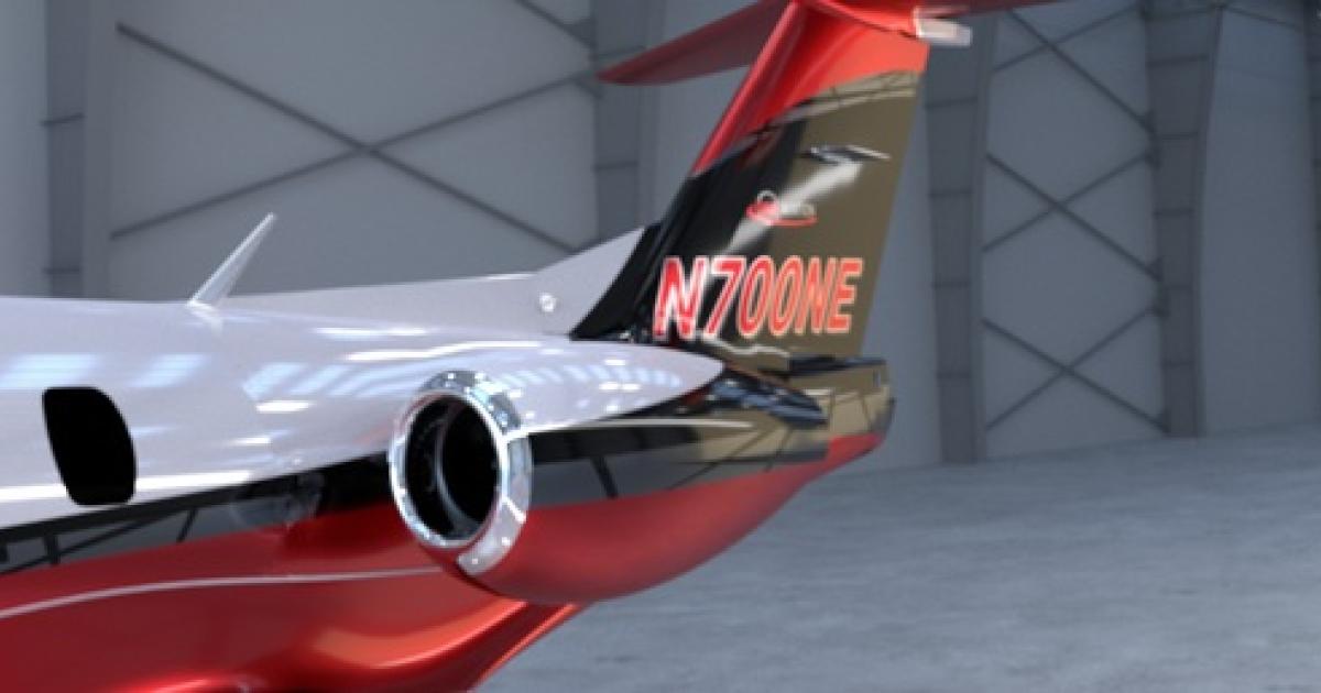 The next One Aviation twinjet will sport Williams FJ33-5A-12 engines.