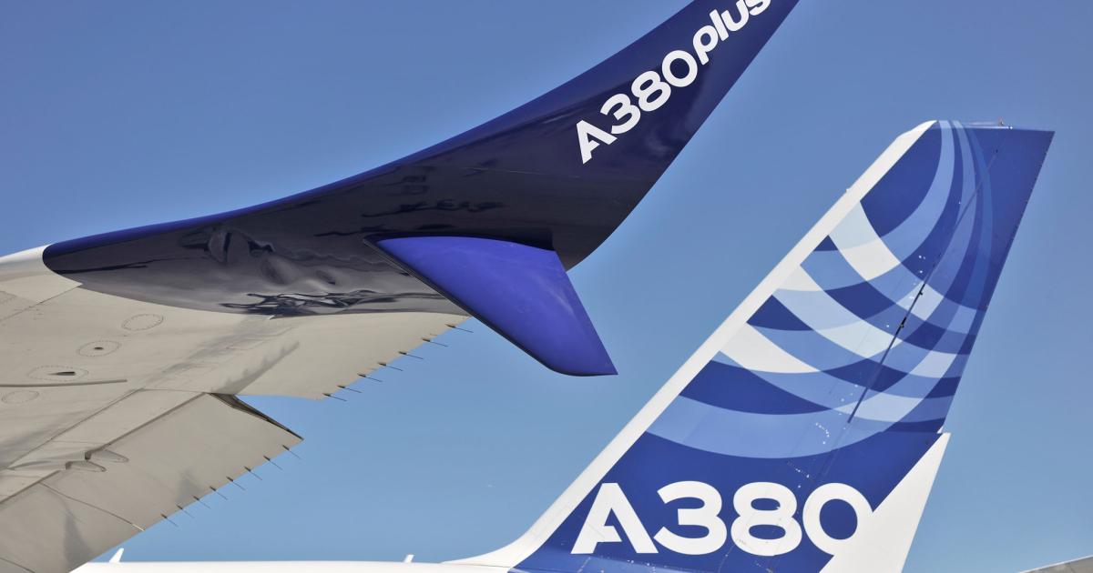 So-called “split” winglets on the proposed A380plus are perhaps the most obvious change, but many more updates are proposed. Airbus hasn’t committed to the program, but is talking with current and potential customers about ways to improve its widebody icon.