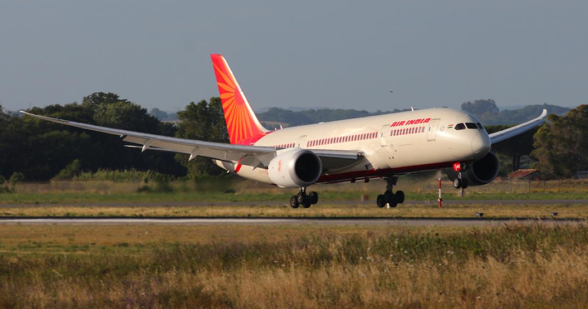 An Air India Boeing 787-8 takes off from Rome's Fiumicino International Airport. (Photo: Flickr: <a href="http://creativecommons.org/licenses/by/2.0/" target="_blank">Creative Commons (BY)</a> by <a href="http://flickr.com/people/alessandroambrosetti" target="_blank">Alessandro Ambrosetti</a>)