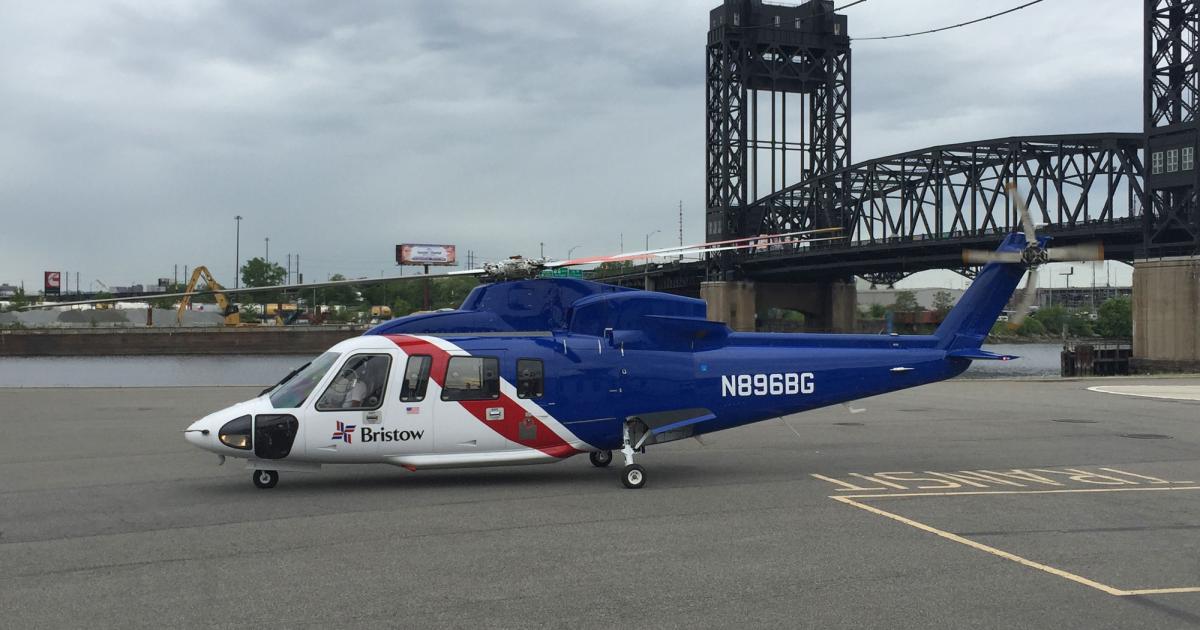 Bristow will provide Blade with the a Sikorsky S-76C++, two-pilot crews and maintenance, while Blade will handle the ground support, online passenger booking, on-the-ground experience and marketing for the New York City helicopter service. (Photo: Blade)