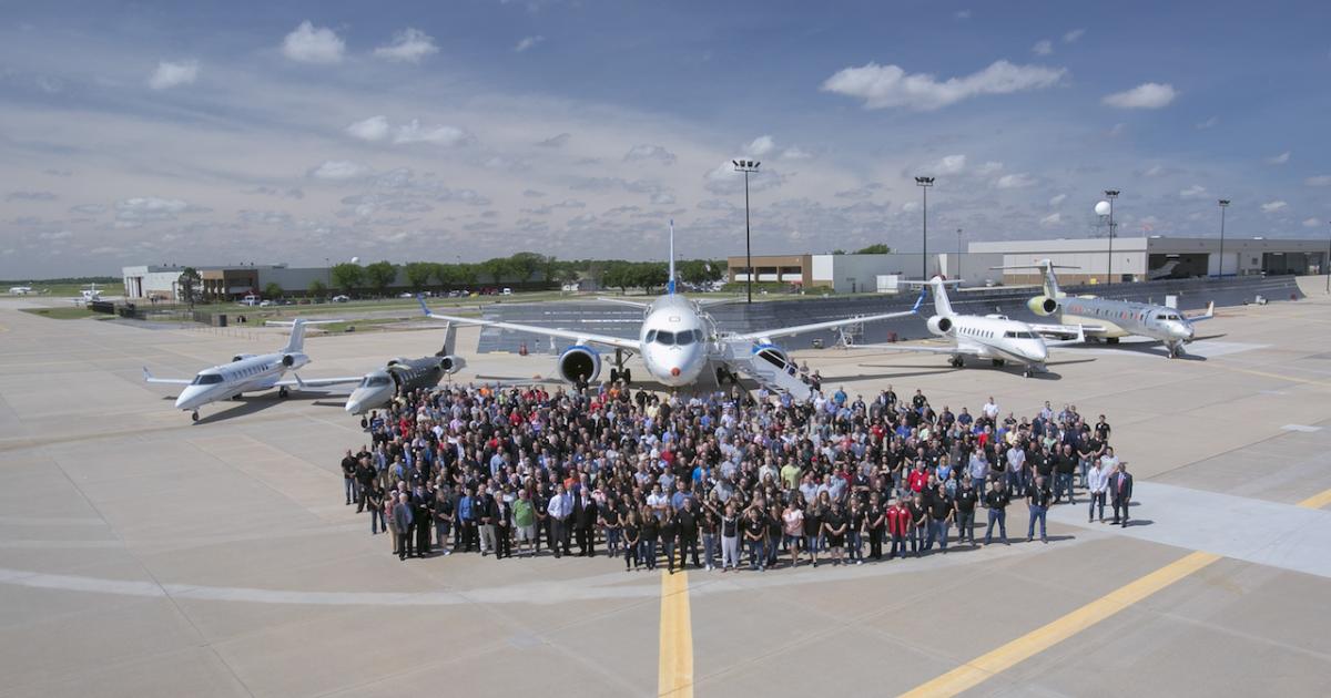 Bombardier celebrated the 3,000th Learjet delivery and delivery of the 100th Learjet 75 on June 2.