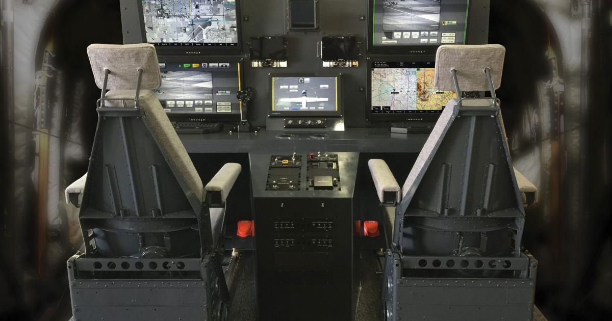 A roll-on, roll-off version of L3 Wescam’s MatriX system fitted in a C-130. (Photo: L3 Wescam)