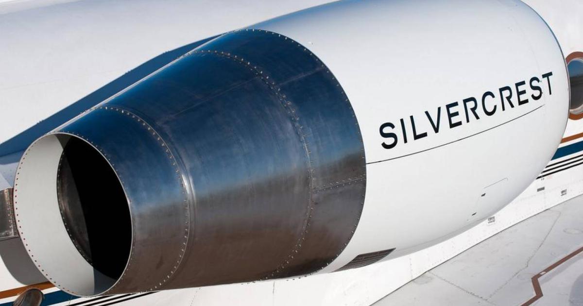 Safran's Silvercrest engine will have two different takeoff thrust ratings—one for normal operations and another for hot-and-high conditions. The latter can be used in “certain high ambient temperature conditions" and is limited to a maximum accumulated usage of 20 minutes in any one flight. (Photo: Safran Aircraft Engines)